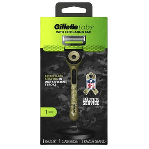 Gillette Labs with Exfoliating Bar Men's NFL Salute to Service Razor with Stand